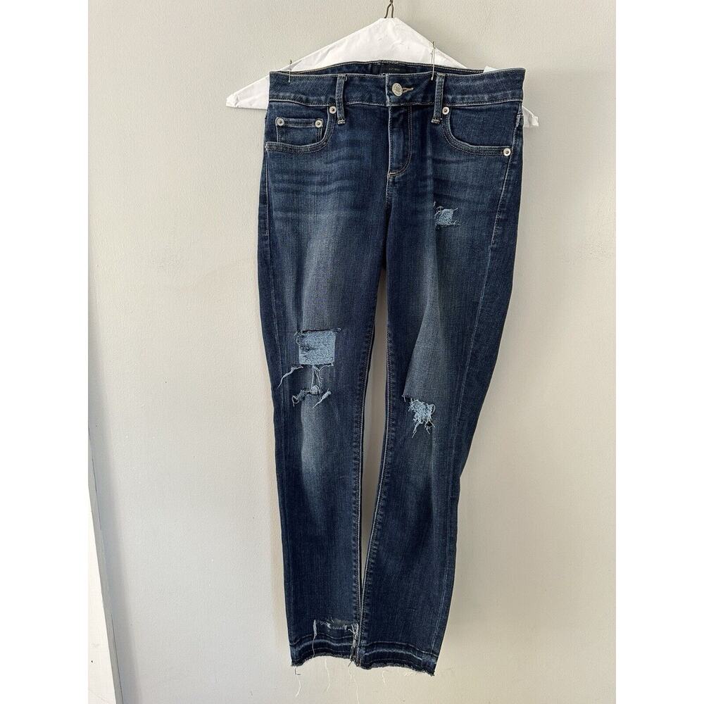 LUCKY BRAND Lolita Skinny Jeans Women's Size 0/25 Distressed Dark Wash